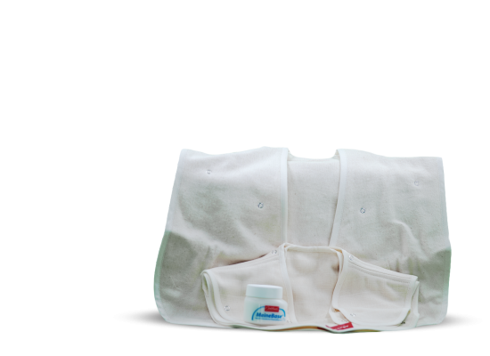 Zásaditý zábal krku, ramien a priedušiek